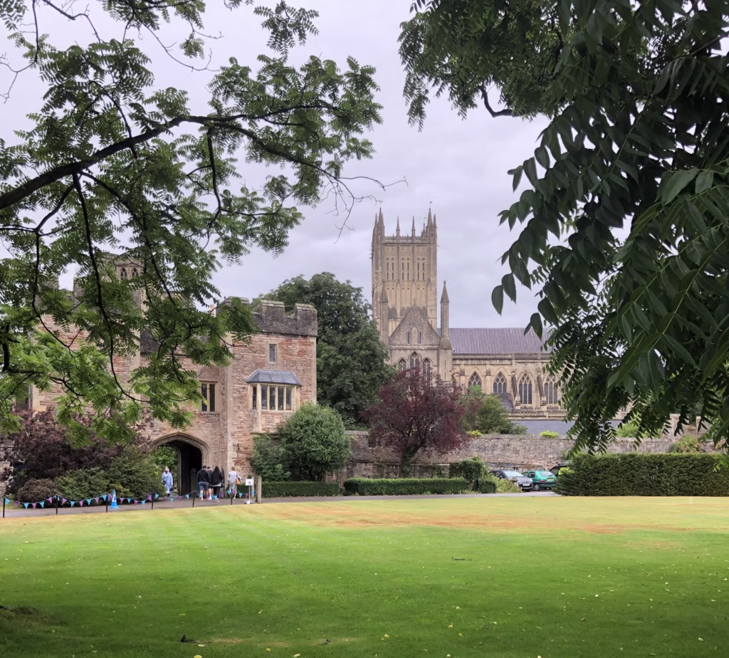 View over the lawns at the Bishop's Palace
