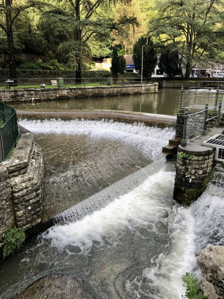 weir in cheddar gorge