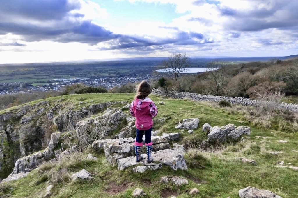 view to Cheddar Reservoir from Cheddar Gorge