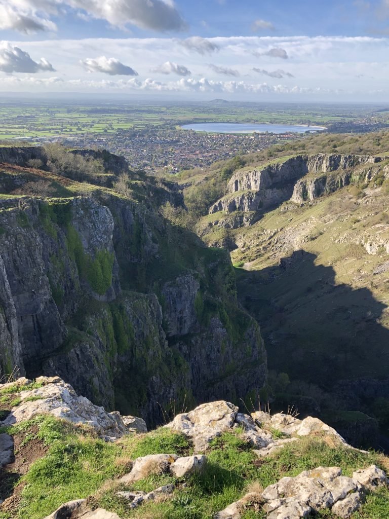 View from top of cheddar gorge