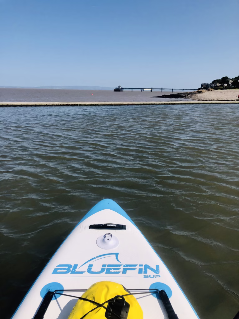 Clevedon Marine Lake SUP location in Somerset