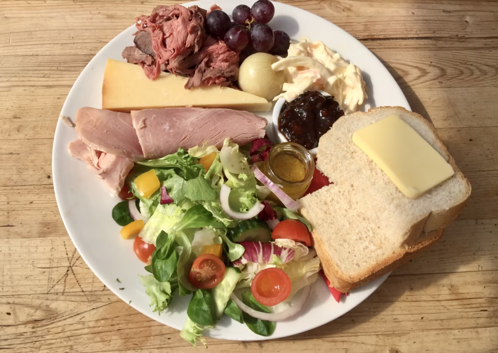 Farmers platter at The Crown Inn, Churchill Somerset
