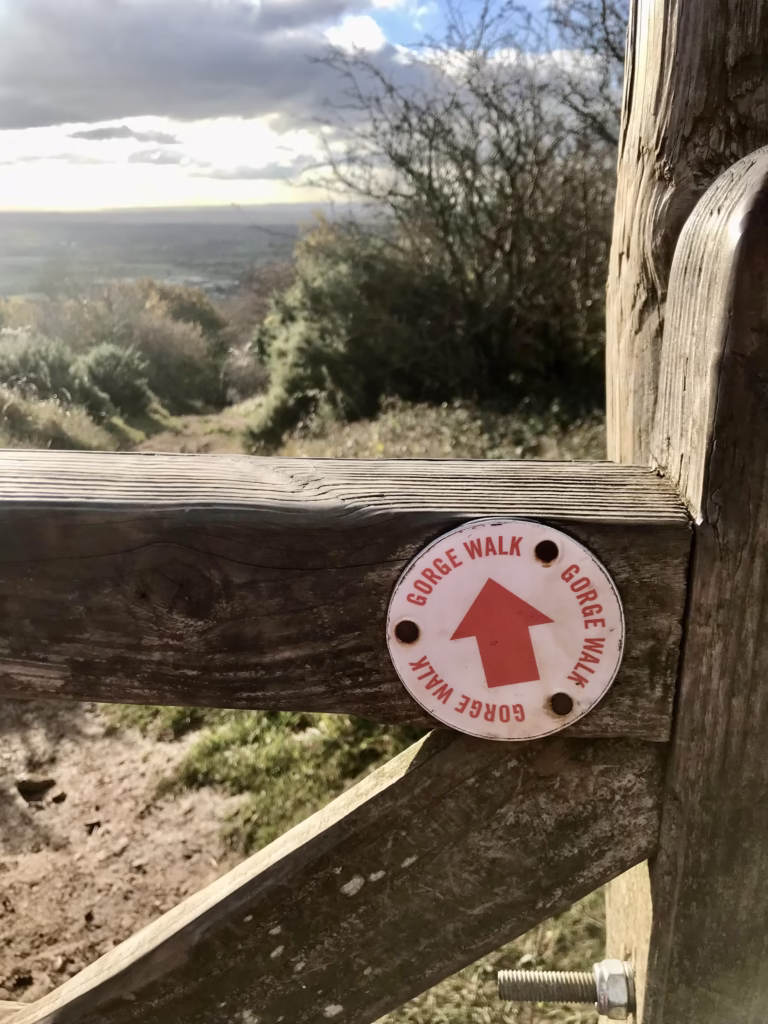 Gate at Cheddar Gorge Clifftop Walk