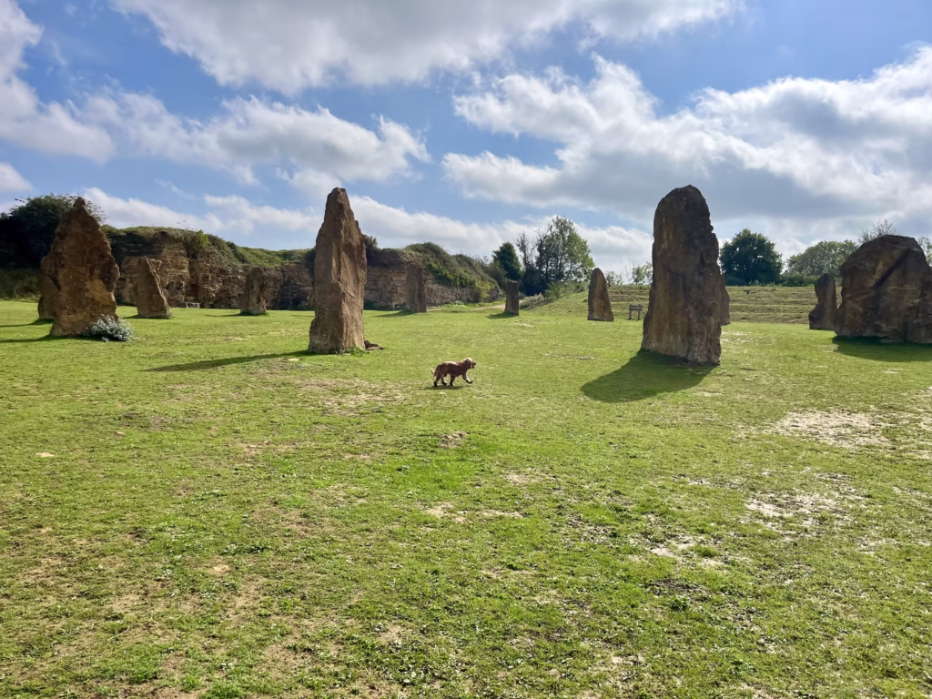 Standing Stones at Ham Hill, Somerset