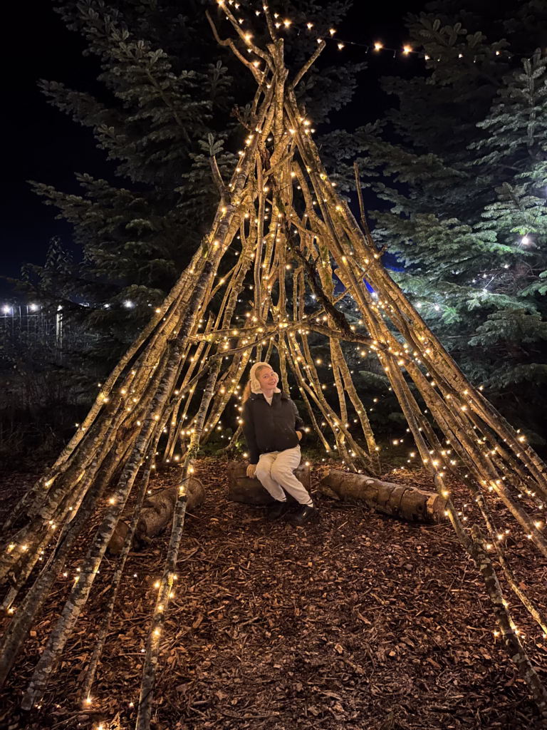 Enchantment Light Trail at Langford Lakes, Somerset