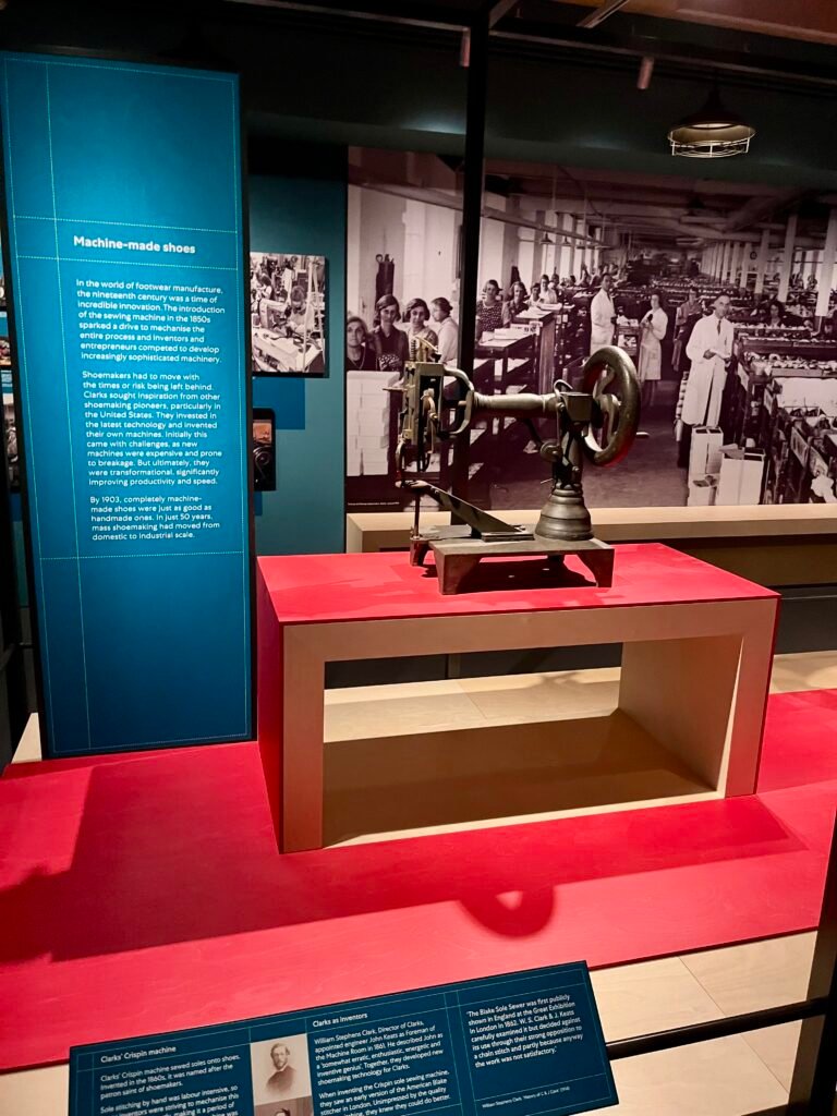 Inside the Clarks Shoemakers Museum in Street