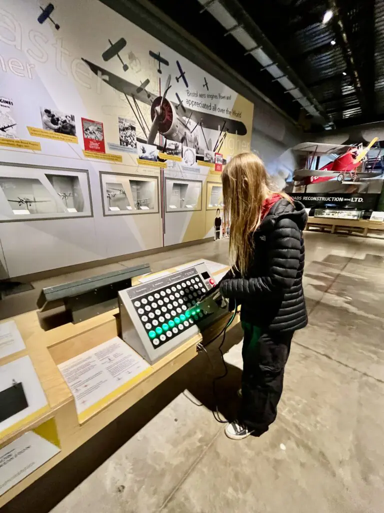 Interactive exhibits at Aerospace Bristol Museum
