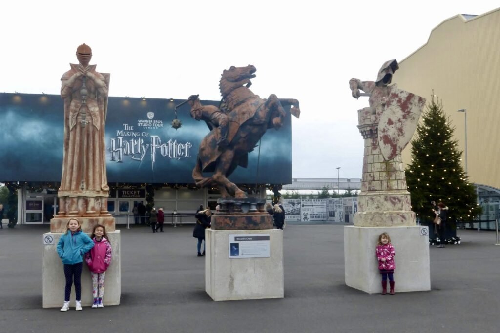 Entrance to the Harry Potter Studio Tour London at Warner Bros Studios Leavesden