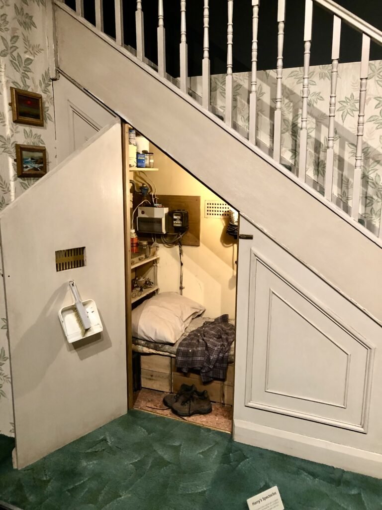 Harry's cupboard under the stairs at Warner Brother's studios, London