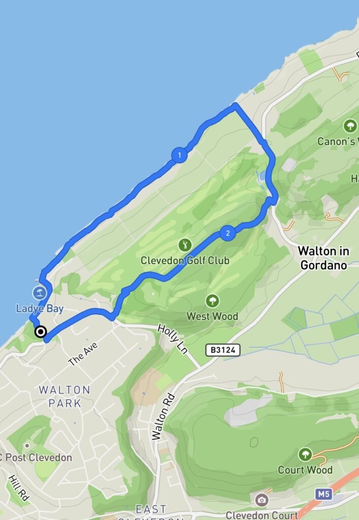 Map of walk route