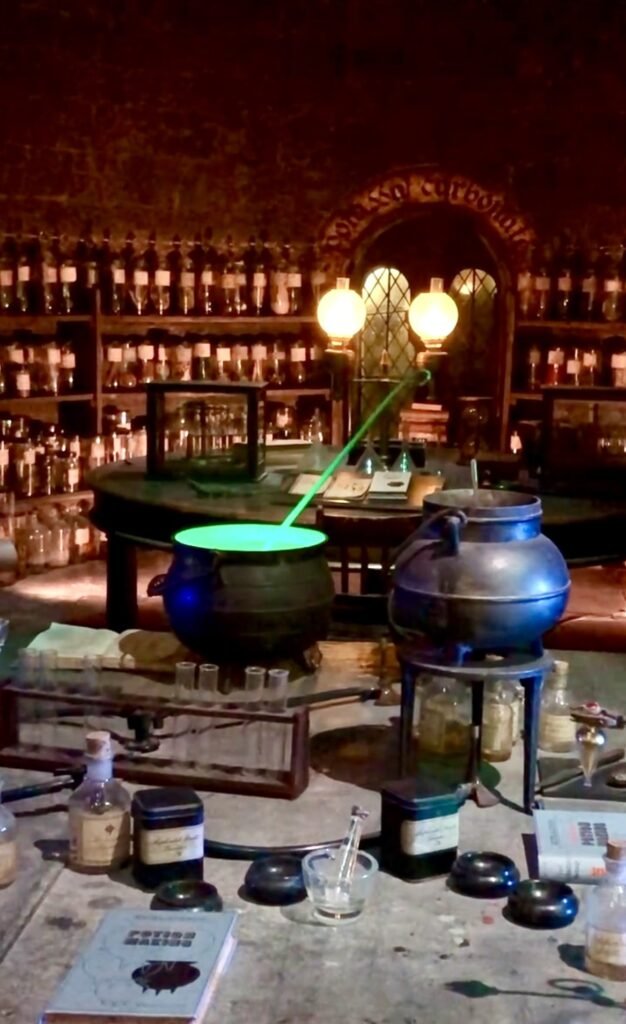 Professor Snape’s potions classroom set at the Harry Potter Studio Tour London
