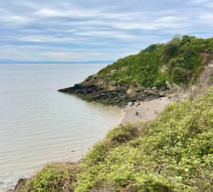 Ladye Bay, Clevedon, North Somerset. View from the coast path