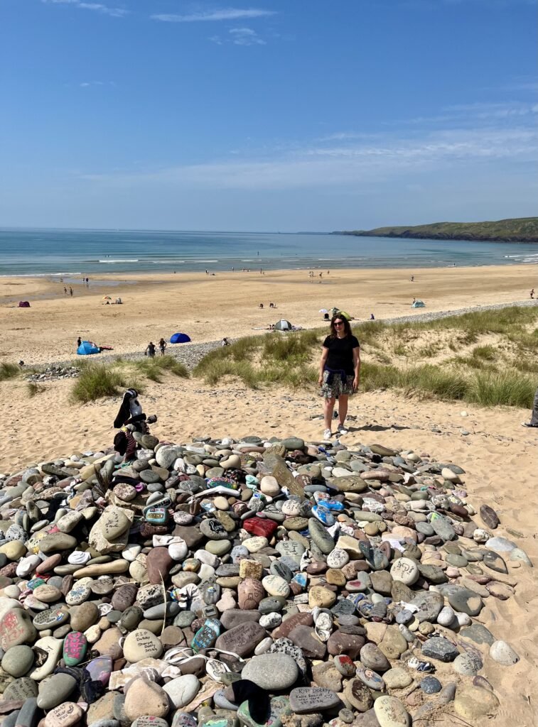 Shrine to Dobby at Freshwater West Beach