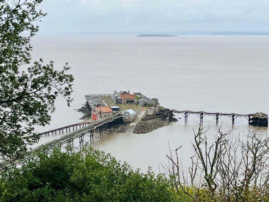 View of the Bristol Channel and Birnbeck Pier