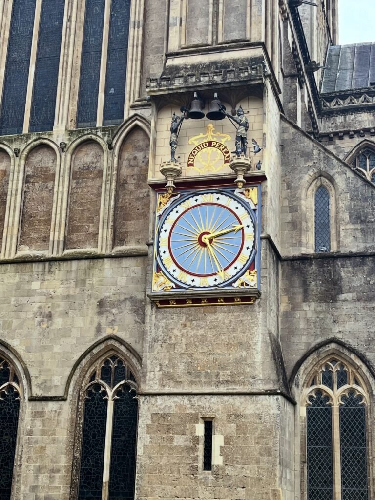 Clock at Wells Cathedral, Somerset