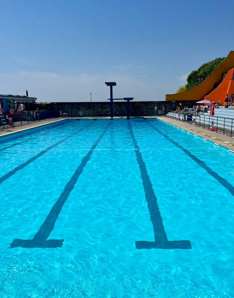 Portishead Lido. Outdoor pool in Portishead