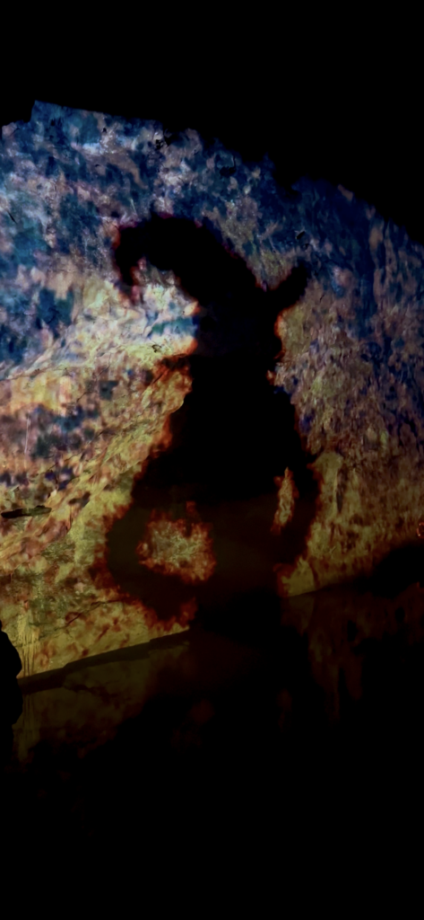 Light and sound projections at Wookey Hole Caves
