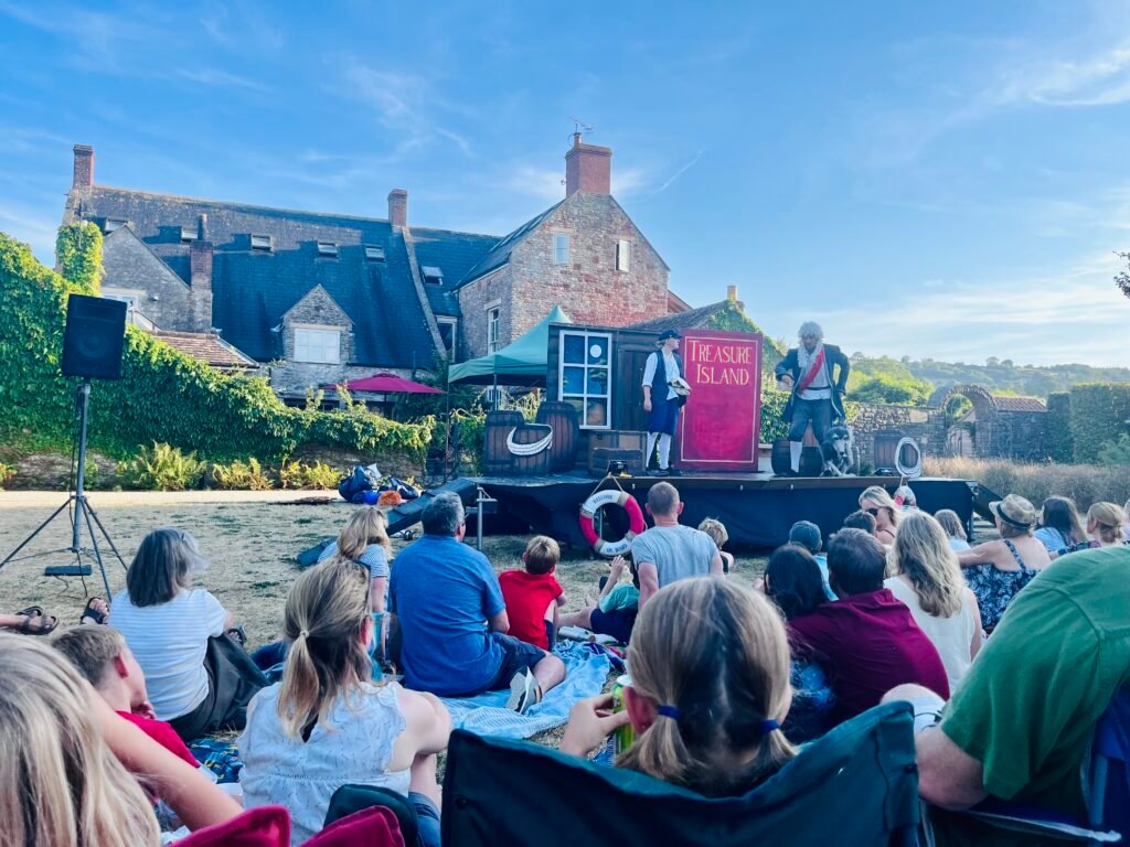 Outdoor theatre at Yeo Valley Organic Garden, Somerset