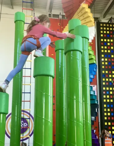 Climbing wall in Weston - an excellent rainy day activity for families Things to do in North Somerset with kids when it’s raining